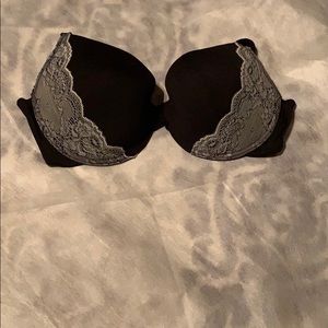 black bra white lace